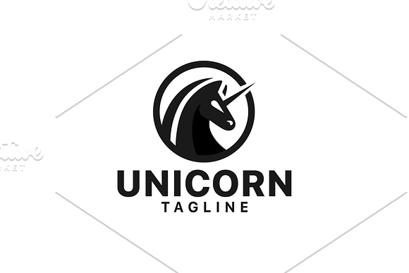 Unicorn Logo in Logo Templates - product preview 2