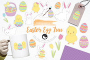 Easter Egg Fun illustration pack