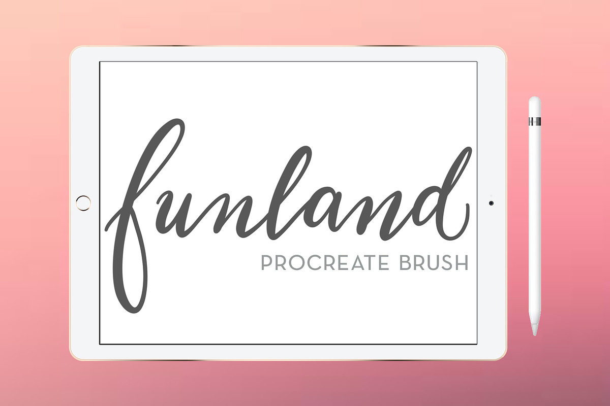 Funland procreate brush calligraphy in Photoshop Brushes - product preview 8
