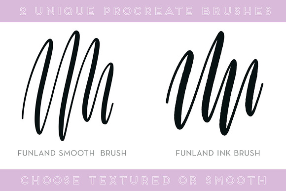 Funland procreate brush calligraphy in Photoshop Brushes - product preview 1