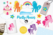 Pretty Ponies illustration pack