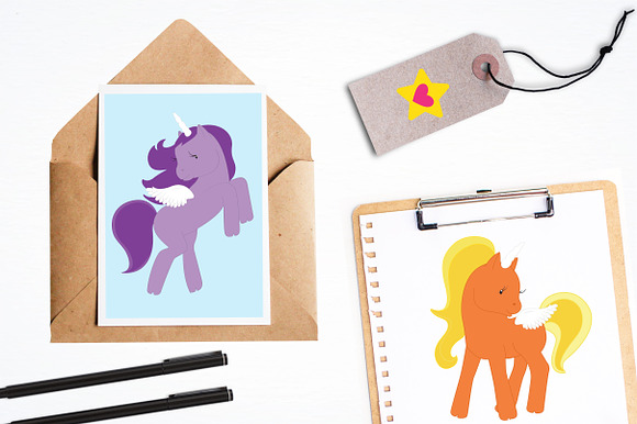 Pretty Ponies illustration pack in Illustrations - product preview 3