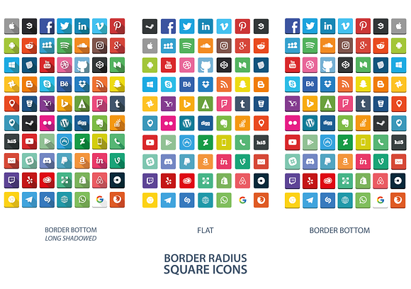 1050 Social Media Icons in Social Media Templates - product preview 5