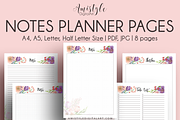 Notes Printable Planner Pages