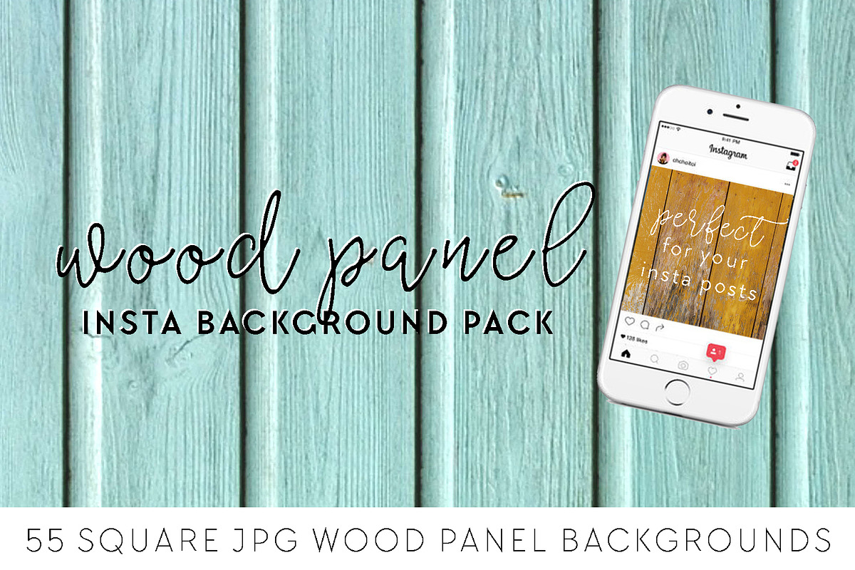 Wood Panel Instagram Backgrounds in Social Media Templates - product preview 8