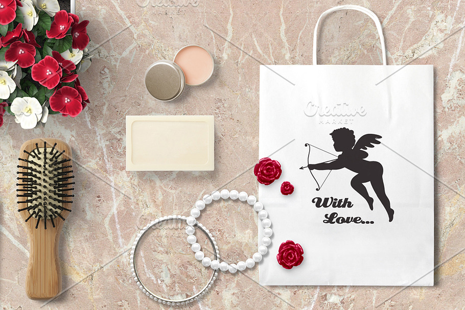 Cupid silhouette in Illustrations - product preview 8