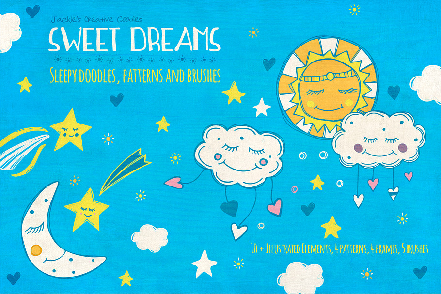 Sweet Dreams: Hand Drawn Collection in Illustrations - product preview 8