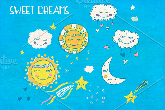Sweet Dreams: Hand Drawn Collection in Illustrations - product preview 1