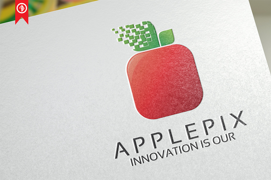 Apple Pixel - Logo Template in Logo Templates - product preview 8