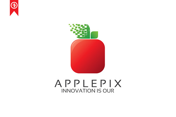 Apple Pixel - Logo Template in Logo Templates - product preview 1