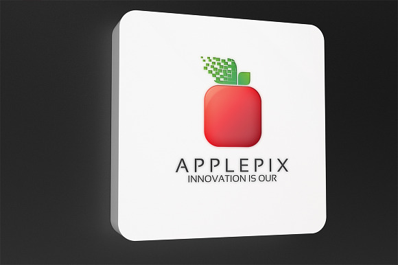 Apple Pixel - Logo Template in Logo Templates - product preview 3
