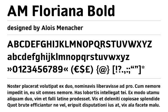 AM Floriana Bold in Display Fonts - product preview 1