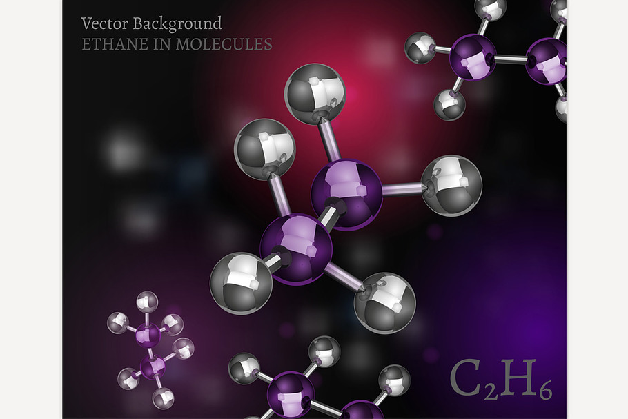 Ethane Molecules Background