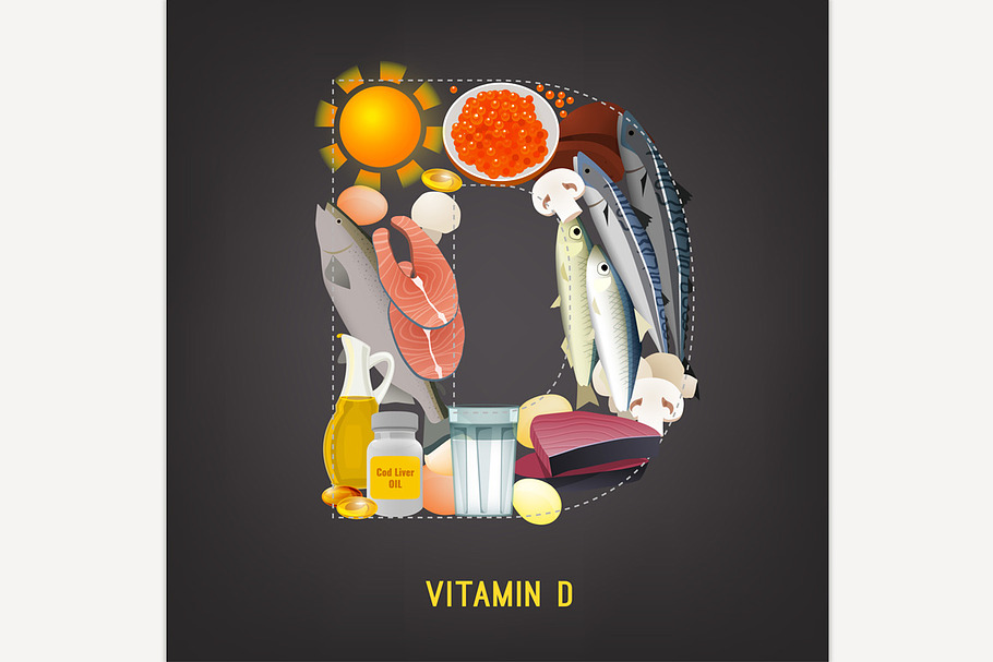 Vitamin D in Food in Illustrations - product preview 8