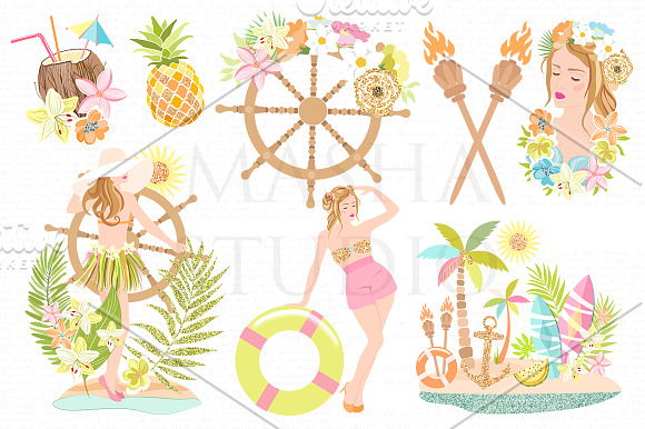 ALOHA HAWAII clipart in Illustrations - product preview 1