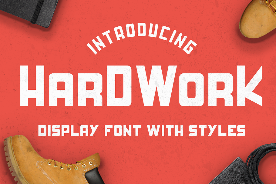 HardWork - Display Font With Styles in Display Fonts - product preview 8