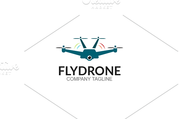 Fly Drone in Logo Templates - product preview 1