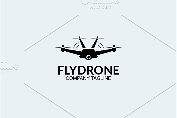 Fly Drone in Logo Templates - product preview 2