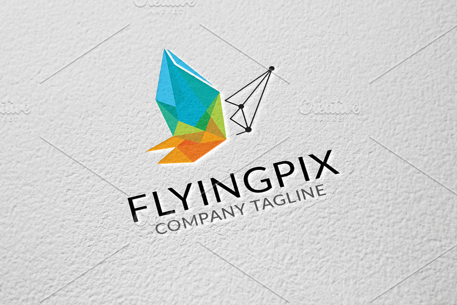 Flying Pixel in Logo Templates - product preview 8