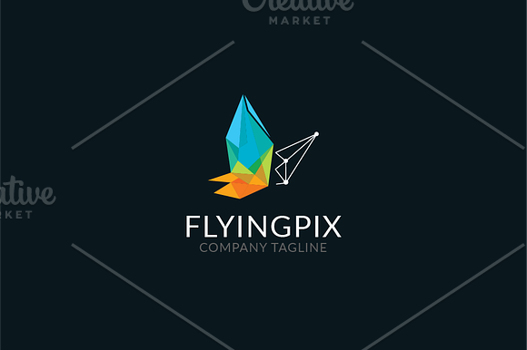 Flying Pixel in Logo Templates - product preview 2