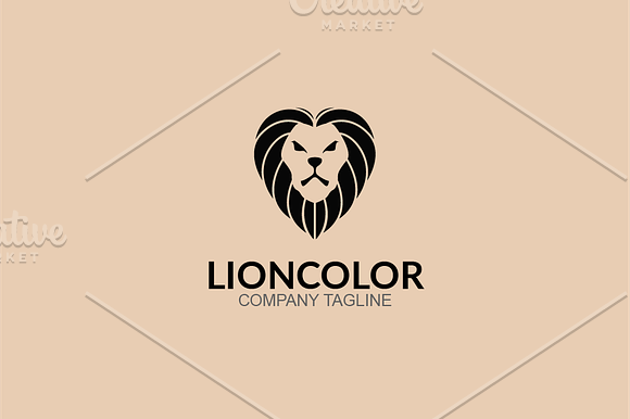 Lion Color in Logo Templates - product preview 2