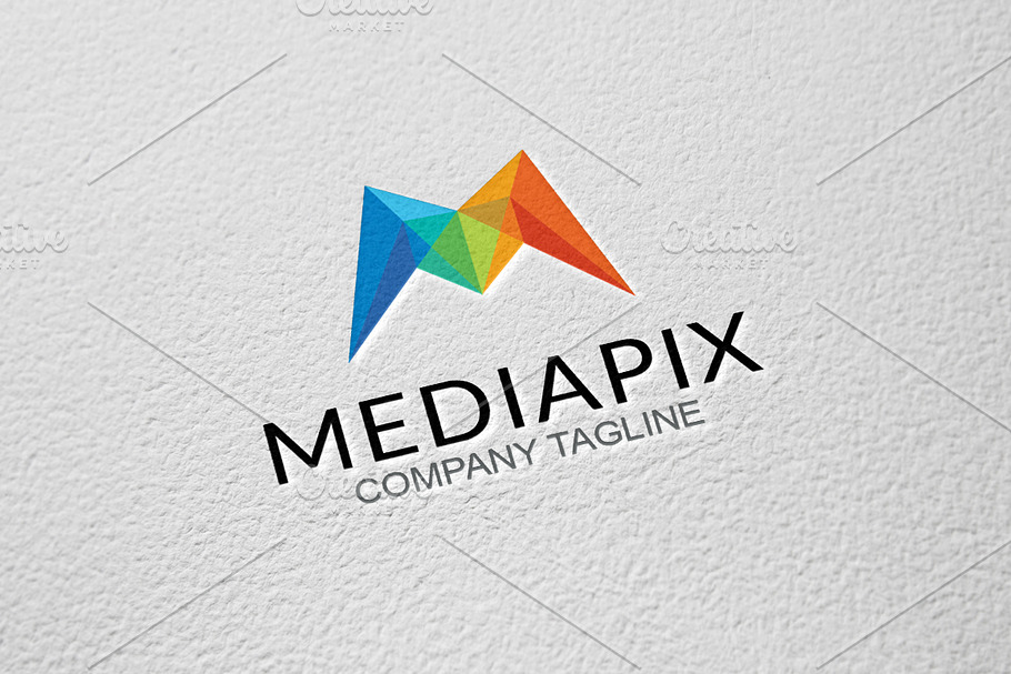 Media Pixel - M Letter in Logo Templates - product preview 8