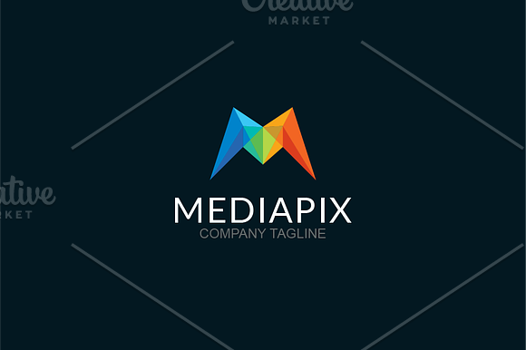 Media Pixel - M Letter in Logo Templates - product preview 2