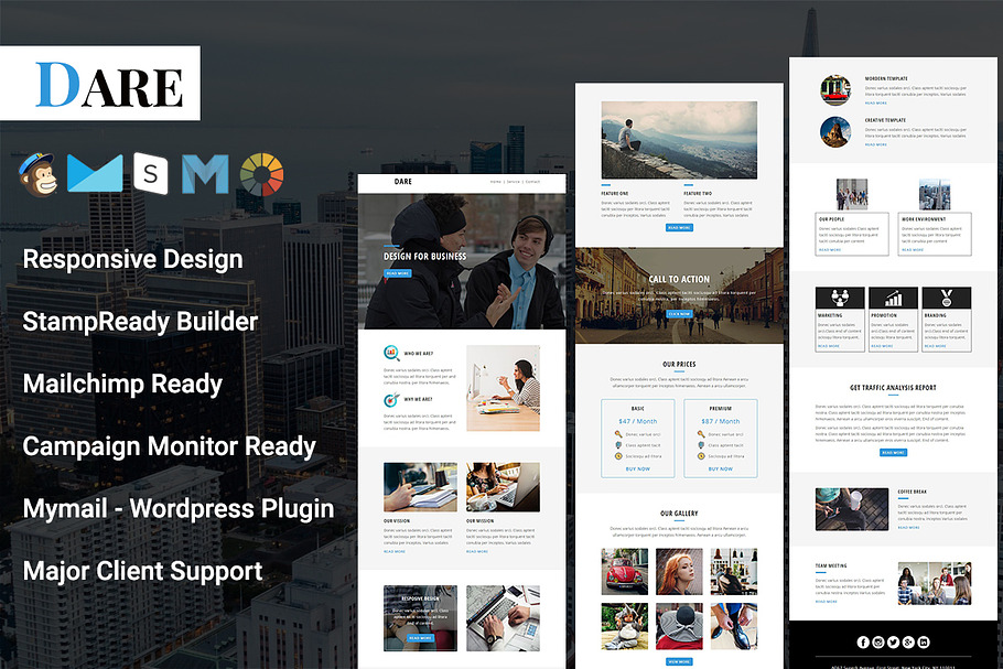 Dare - Responsive Email Template in Mailchimp Templates - product preview 8