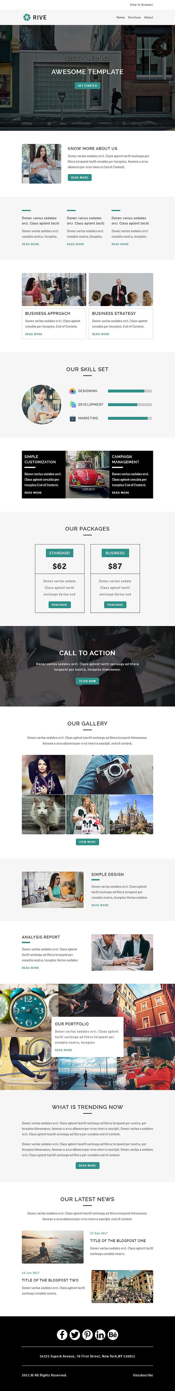 Rive - Responsive Email Template in Mailchimp Templates - product preview 1