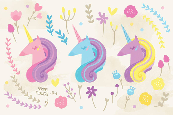 Magical Unicorns & Fluffy Clouds in Illustrations - product preview 6