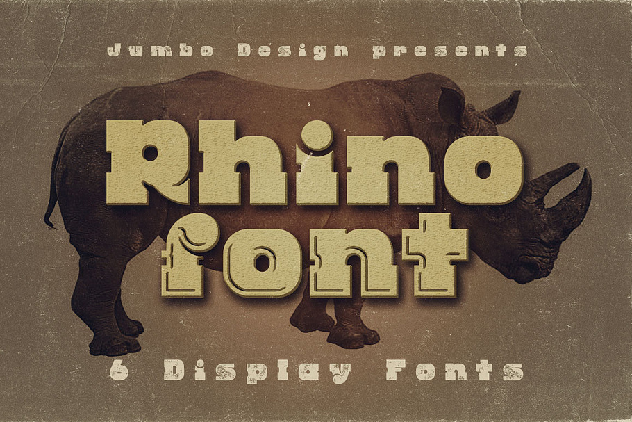 Rhino - Display Font in Display Fonts - product preview 8