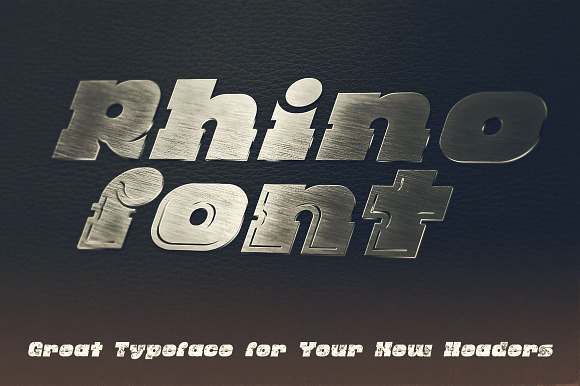 Rhino - Display Font in Display Fonts - product preview 3