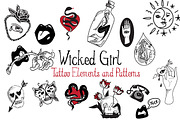 Wicked Girl Tattoo Elements/Patterns