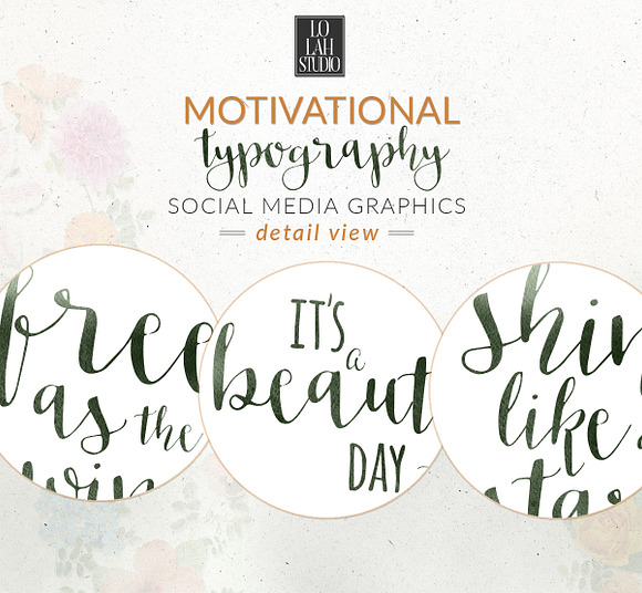 Motivational Typography in Social Media Templates - product preview 3
