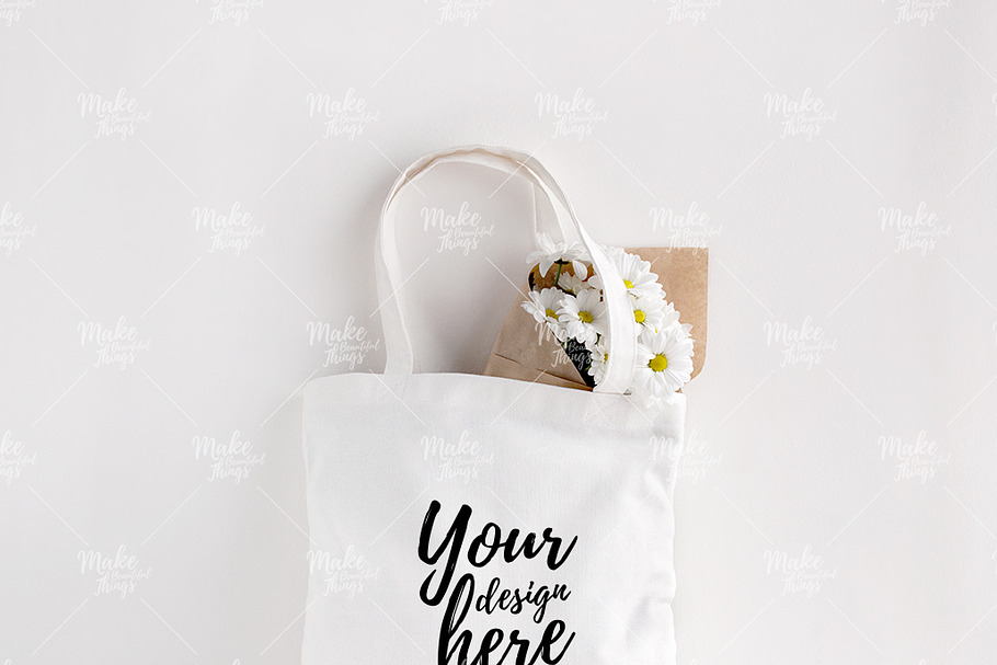 Canvas tote bag mockup #7001  in Product Mockups - product preview 8