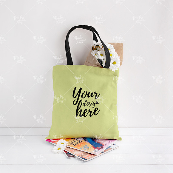 Canvas tote bag mockup #7001  in Product Mockups - product preview 1