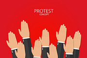 Protest concept