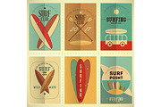 Surfing Posters Set