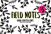 $5 Field Notes HandCrafted Font