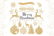 Gold Christmas Clipart