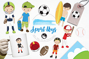 Sport Boys illustration pack
