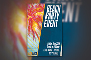 Beach Party Event Poster