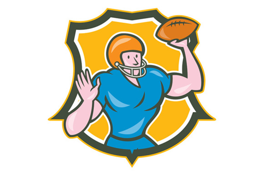 American Football QB Throwing Shield
