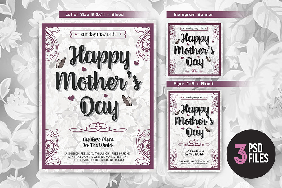 Mother's Day Flyer Template 