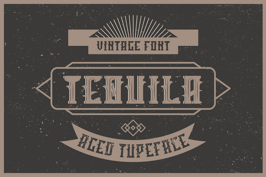Tequila label font in Display Fonts - product preview 8