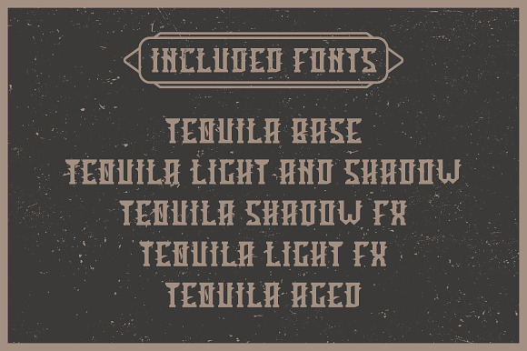 Tequila label font in Display Fonts - product preview 5