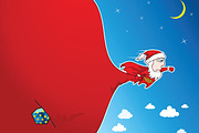 Super Santa Delivery illustration