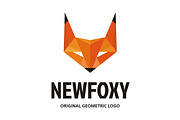NewFoxy Logo in Geometric Style