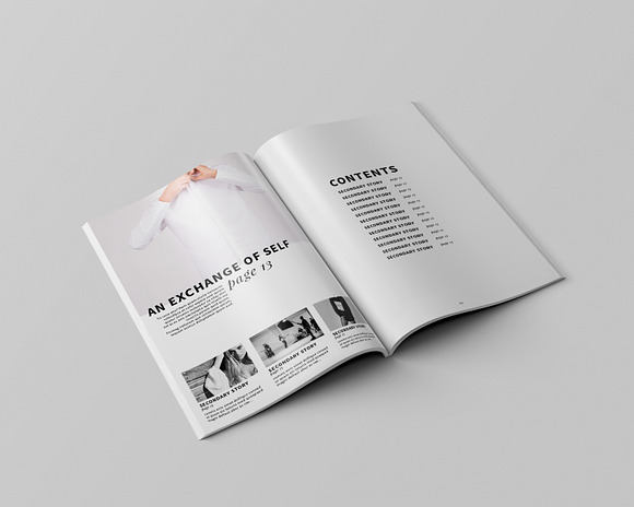 Exchange Modern Magazine Template in Magazine Templates - product preview 1