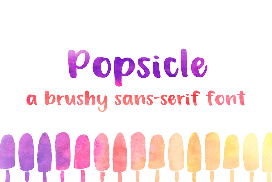 Popsicle in Display Fonts - product preview 8